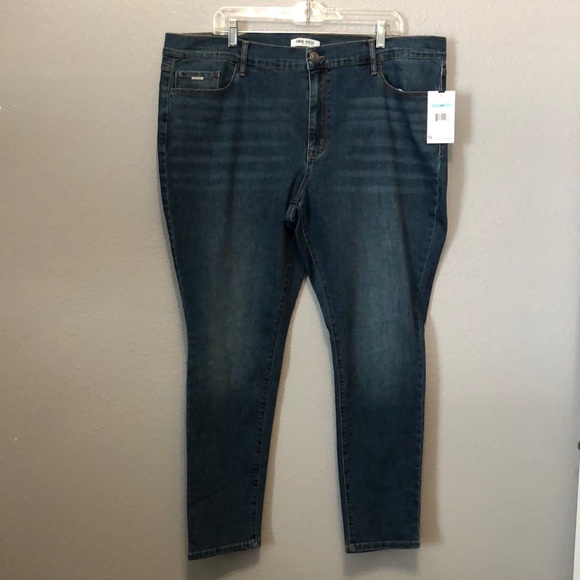NEW Nine West Cigarette Mid Rise Skinny Modena Stretch Denim Jeans Women's 20W - Picture 15 of 16